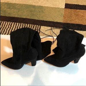 NEVER WORN Cara black over the knee heeled boots